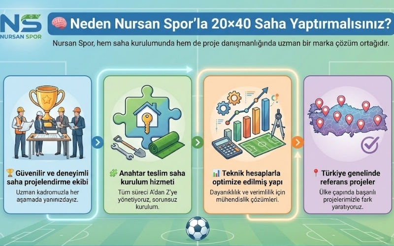 Neden Nursan Spor’la 20×40 Saha Yaptırmalısınız