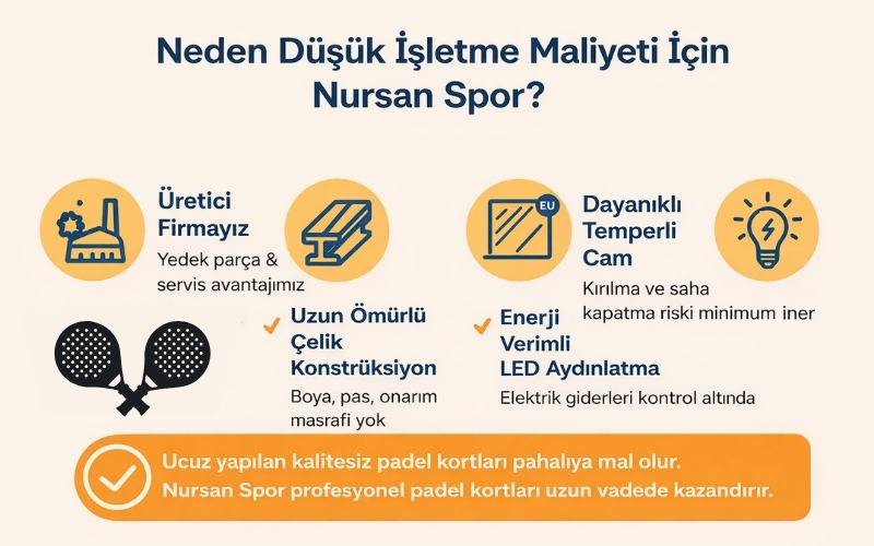 Neden Düşük İşletme Maliyeti İçin Nursan Spor