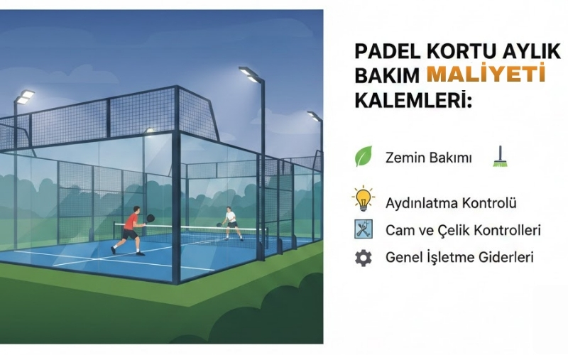 Padel Kortunda Aylık Bakım Maliyeti Kalemleri