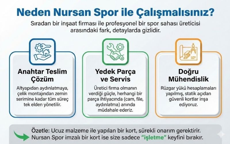 Padel tenis kortu yapımı Nursan Spor