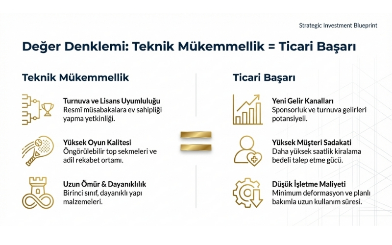 FIP Standart Padel Kortunun Avantajları